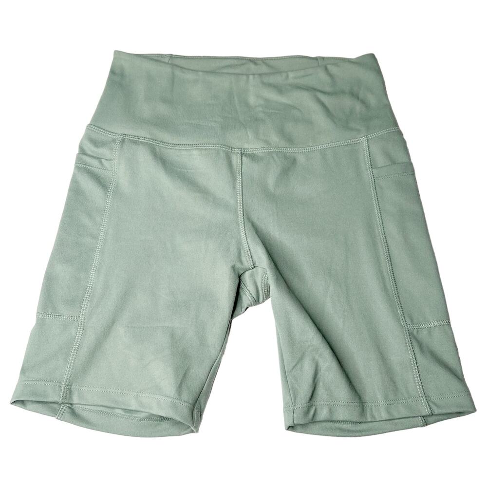 Danskin Seafoam Green Athletic Nike Shorts High Rise Athleisure Size Small